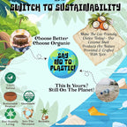 Handmade Coconut Shell DHOOP Stand – Eco-Friendly Natural Incense Holder Charcoal/Cone Burner, Sage Stand, Palo Santo Holder, Ash Catcher for Aromatherapy, Meditation, Yoga, Spiritual