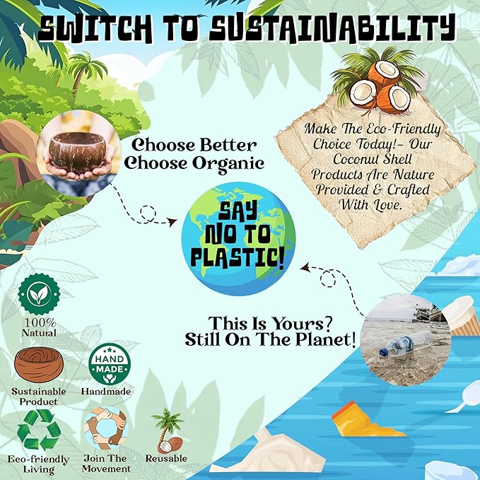 Handmade Coconut Shell DHOOP Stand – Eco-Friendly Natural Incense Holder Charcoal/Cone Burner, Sage Stand, Palo Santo Holder, Ash Catcher for Aromatherapy, Meditation, Yoga, Spiritual