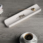 Koville Quarella Engineered Stone Incense Holder, Incense Holders for Sticks, Sturdy Incense Burner Ideal for Meditation and Relaxing, Easy to Clean(Cement Grey)