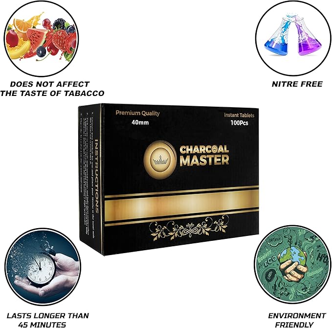 Coal Instant Light – Incense Instant Coal Disks – Coal Tablets – Charcoal Disks – Set of 400 Coal Rolls – 40 mm Quick Light Charcoal Briquettes – Natural Coal Disks – Slow Burn and Low Smoke (400)