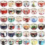 36 Pack Christmas Scented Candles Gift Set 2.5oz Strong Fragrance jar Candles Natural Soy Wax Candles Portable Travel Tin Jar Candles Gifts for Home Scented Decoration Birthday Valentine'sDay