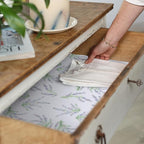 Fragrant Lavender Scented Drawer Liners in a Floral Design with Lavender Essential Oils (Folded) | Pack of 5 Sheets | Contains Essential Oils | Made in The UK