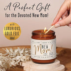 New Mom Gifts for New Mom Est. 2025 Candle, w/Coconut & Vanilla-Infused Essential Oils I Postpartum First Time Mommy Gifts I Push Presents I 50Hr Burn, USA Made