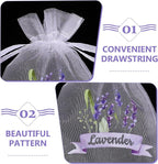 ABOOFAN 20pcs Empty Lavender Sachet Bags Organza Gauze Bags Small Drawstring Jewelry Pouches Party Favor Candy Bags