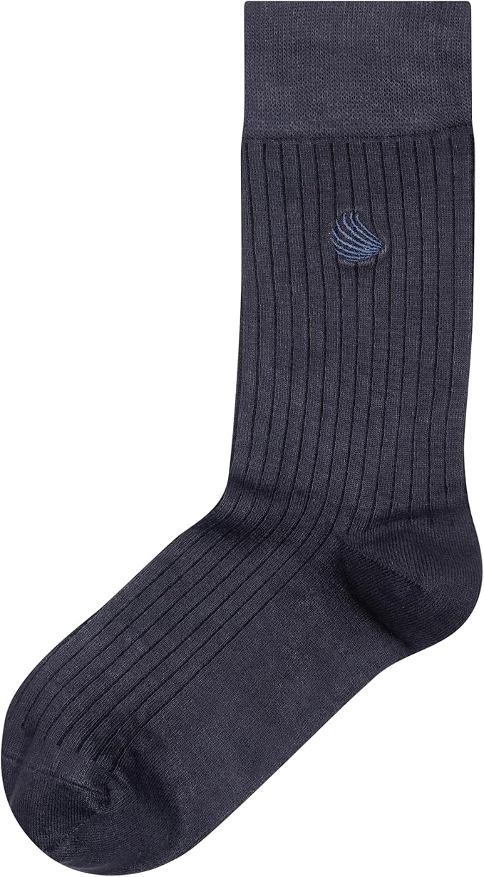Men’s Dress and Trouser Socks – Premium Rayon Made From Bamboo, Crew Socks (6 pair + Gift box)