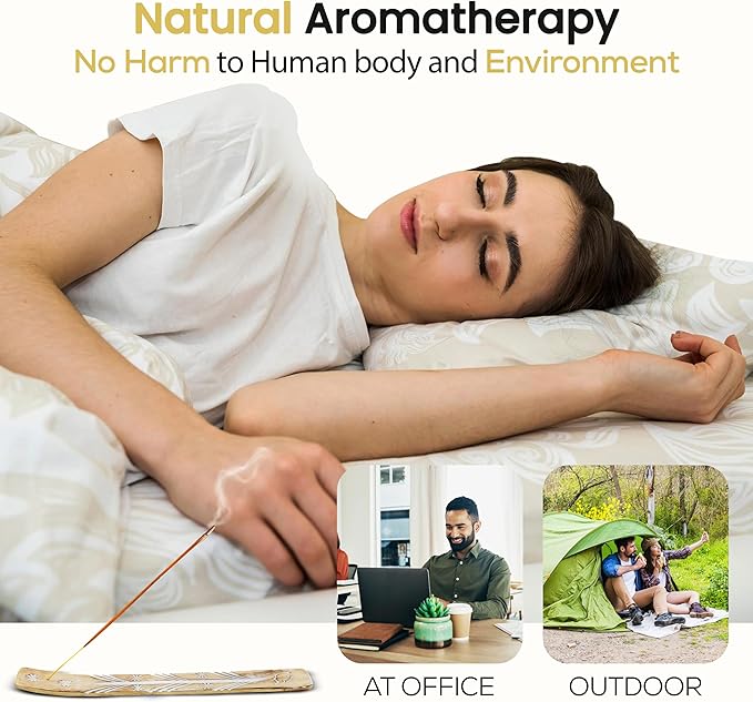 Satya Californian White Sage Incense Sticks 250 gm Pack, Sai Baba Insenses with Raajsee Insence Holder Bundle, Nag Champa Natural Incense