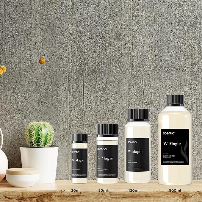 W Magic Hotel Diffuser Oil Inspired by 5-Star Hotel - 50 mL 1.69 fl oz - Fragrance Oil Blend Bergamot, Lemongrass & Jasmine for Aromatherapy Diffusers and Humidifiers