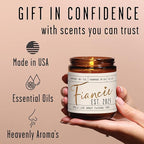 Fiance Gifts for Women, Engagement Gift - 'Fiancee Est. 2025' Soy Wedding Candle, w/Champagne on Ice - Infused w/Essential Oils I Engagement Gift for Her I Bridal Shower Gifts I 50Hr Burn, USA Made