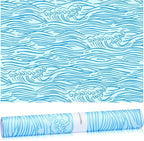10 Sheets Drawer Liners for Dresser Scented Drawer Liners Non Adhesive Scented Paper for Fragrant Home Shelf Closet(Sea Scent,Sea Wave)