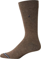 Nautica Mens Dress Socks - 10 Pack Breathable Stretch Crew-Length Work Socks for Men for Business Formal Wear (Sizes: 6-12.5)