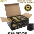 Coal Instant Light - Incense Charcoal Disks - Set of 100 Tablets - 40 mm Quick Light Briquettes - Natural, Slow Burn and Low Smoke (100)
