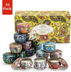 Set 16 Pack Scented Candles Gifts Soy Wax Travel Tin Jar Candles for Home 2.5 OZ Scented Candles for Mom for Christmas, Birthday, Thanksgiving, Mother's Day…