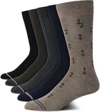 Nautica Mens Dress Socks - 5 Pack Breathable Comfort Stretch Crew-Length Work Socks for Men for Business Formal Wear (6-12.5)