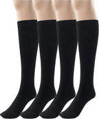 Silky Toes Mens Modal Knee High Socks 2-4 Pk Long Tube Over the Calf Dress Socks
