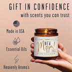 New Mom Gifts for New Mom Est. 2025 Candle, w/Coconut & Vanilla-Infused Essential Oils I Postpartum First Time Mommy Gifts I Push Presents I 50Hr Burn, USA Made