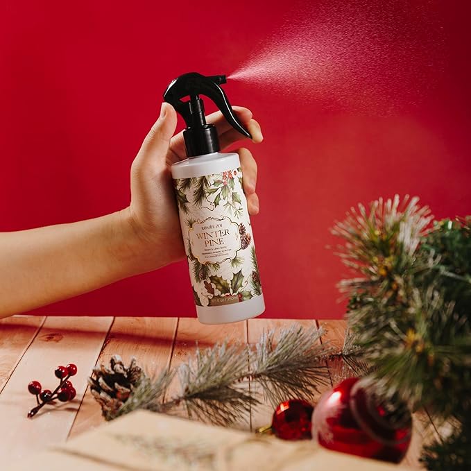 Christmas Linen & Room Air Freshener Spray Room Mist- Winter Pine - Infused with Sweet Pine Aroma- 250ml / 8.5 FL OZ.