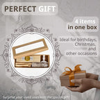 Danilovo Smudging Kit – 5 Palo Santo Sticks, 1 White Sage Smudge Stick, 50 Beeswax Taper Candles & Ceramic Candle Holder Set for Meditation, Cleansing, and Spiritual Practices