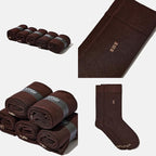 VRD Men’s Dress Socks, Bamboo 5-Pack Mens Socks, Mid Calf Length, Crew Socks Gift for Men Shoe Size 8-13