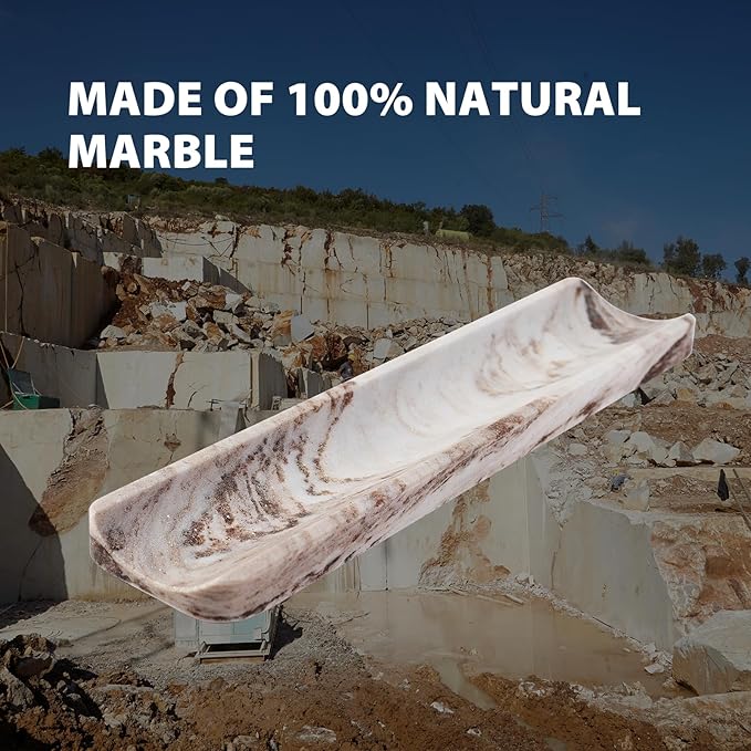 Koville Italian Natural Marble Incense Holder, Incense Holders for Sticks, Incense Burner Holder, Ideal for Meditation and Relaxing, Easy to Clean(Palissandro Classico)