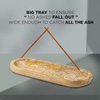 raajsee Incense Holder -Incense Burner Holder –Ash Catcher - Incense Stick Holder - Meditation & Yoga - Great Gift for Any Occasion Size 11x4 inch (Seven Chakra White)