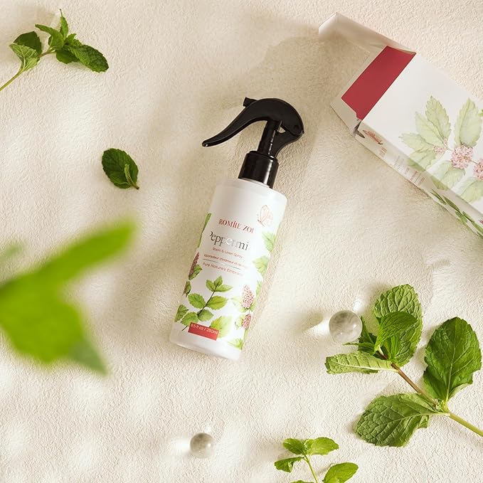 Room and Linen Spray Air Freshener Room Mist, with Natural Plant Extract - Peppermint Room Spray- 8.5 FL OZ.