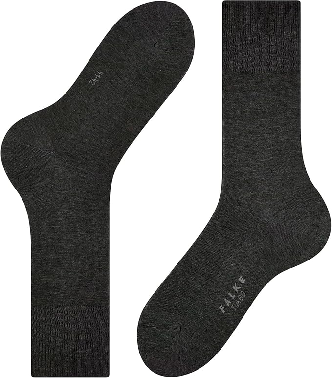 FALKE Men's Tiago Dress Socks, Sustainable Cotton, Crew, 1 Pair