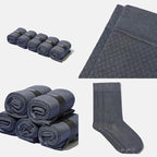 VRD Men’s Dress Socks, Bamboo 5-Pack Mens Socks, Mid Calf Length, Crew Socks Gift for Men Shoe Size 8-13