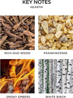 NEST New York Scented Classic Candle, Hearth - 8.1 oz - Up to 60-Hour Burn Time - Reusable Glass Vessel