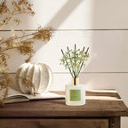 Cocorrína Reed Diffuser - Bamboo Stream Scented Diffuser with 8 Sticks Home Fragrance Reed Diffuser for Bathroom Shelf Decor