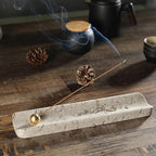 Koville Luxury Natural Marble Incense Holder, Incense Holders for Sticks, Incense Burner Holder, Ideal for Meditation and Relaxing, Easy to Clean