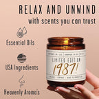 38th Birthday Gifts for Women - 'Limited Edition 1987' Soy Candle, w/Champagne on Ice I 38 Birthday Gifts for Women I 38th Gift for Her Ideas I 9oz Reusable Jar, 50Hr Burn, Made in USA
