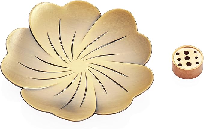 Stick Incense Burner Coil Incense Holder Nine Hole Type Design Brass