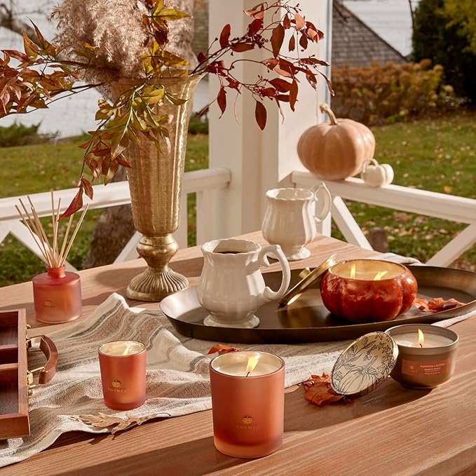 Thymes Home Fragrance Mist – Room Air Fresheners for Home Long Lasting – Air Freshener Spray – Fall Room Spray with Notes of Nutmeg, Cinnamon, Clove, Pumpkin & Orange Peel (Pumpkin Laurel, 3 oz)