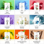 MYARO 12 Packs Jasmine Scented Sachets for Drawer and Closet, Long-Lasting Air Freshener Sachets Bags Drawer deodorizers Fresh Scents, Home Fragrance for Lover