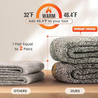 Wool Socks Mens - Extra Thick Winter Warm Merino Thermal Socks for Men