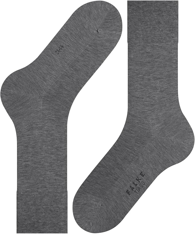FALKE Men's Tiago Dress Socks, Sustainable Cotton, Crew, 1 Pair