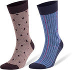 Men’s Dress and Trouser Socks – Premium Rayon Made From Bamboo, Crew Socks (6 pair + Gift box)