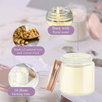 ACITHGL 36 Pcs 4oz Mini Mason Jar Candles Small Scented Candles Bulk Aromatherapy Ideal Souvenir Favors for Wedding Birthday Party (Freesia, Lavender, Jasmine, Pink)