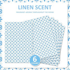 SCENTORINI Linen Scented Drawer Liners, 6 Sheets Fragrant Paper Liners Non-Adhesive Paper Sheets for Home Closet, Dresser Drawers, for Home Fragrance