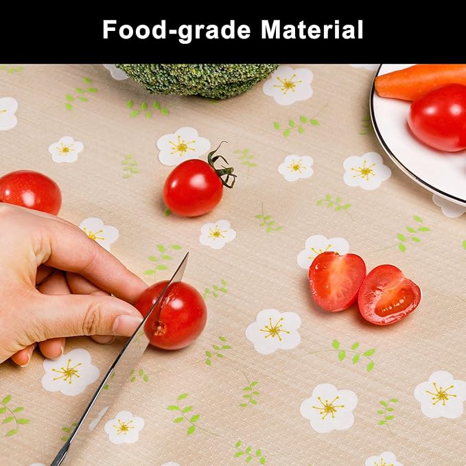 Cooyes Shelf Liner – Premium Non-Adhesive Cabinet & Drawer Liner for Kitchen – Waterproof Shelf Paper with Modern Pattern – Durable EVA Cabinet Mat – Easy to Cut