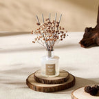 Airkeep Reed Diffuser Set,3.38 fl oz (100 ml) - Moroccan Amber Oil Diffusers with 8 Reed Sticks, Home Fragrance Reed Diffuser for Bathroom Shelf Decor