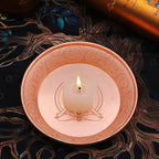 Copper Offering Prayer Ritual Bowl Plate - Great for use Meditation,Smudging, Incense,Candle Dish, Ash Catcher,Jewelry Dish （Chakra）
