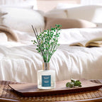 Airkeep Reed Diffuser Set,3.38 fl oz (100 ml) - Cinnamon Vanilla Oil Diffusers with 8 Reed Sticks, Home Fragrance Reed Diffuser for Bathroom Shelf Decor