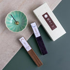 Asayu Japan Traditional Incense Sticks - Purification Set (Sandalwood & White Sage + Sandalwood & Rose), 40gr (Each Scent 20g), for Yoga, Zen Meditation and Relaxation - Traditional Smoke Type