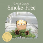 Mister Candle Pine Scented Holiday Votives Candles, Scented in Mini Artisan Rose Mercury Jars, Christmas Candles with Pine Mistletoe Essential Oils Hade Made in USA, 15 Hr Burn Time (Set of 12)