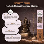9 pcs Wildly Harvested - Lavender Flowers and Olibanum Incense Sticks, 7" Long - Thick Aromatic Incense Sticks, 100% Natural