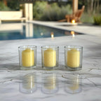 Scented Votive Candles - 15 Hour Burn Time - Ideal for Outdoor Events, Weddings, Birthday and Parties - Made in The USA, Box of 20 Scentinella