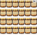 Scented Candle Set 24 Pack, Candle for Home Scented, Odor Eliminating, Stress Relief, Long Lasting Soy Wax Gift Set