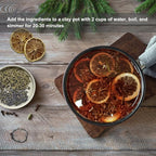 Potpourri Simmering, Happiness Simmer Pot Dried Lemon Slices, Rosemary & Lavender, Summer & Spring Stovetop Potpourri Kits for Home Housewarming Gift