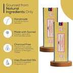 Satya Californian White Sage Incense Sticks 250 gmx 2 Pack (500 GMS), Insenses with Raajsee Insence Holder Bundle, Nag Champa Natural Incense